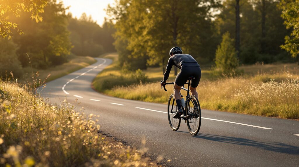 cyklist använder Solix SL AR40c hjuluppsättning